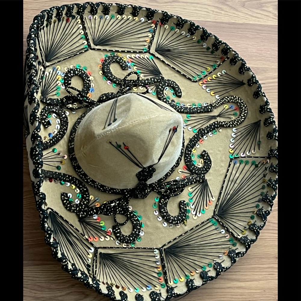 Rare Vintage Pigalle Sombrero Tan Handmade